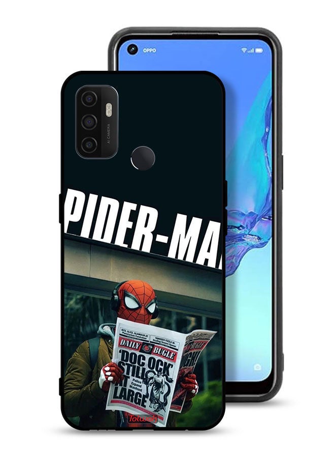 Tolwak Oppo A53 4G Protective Case Cover Spiderman Reading Newspaper - Image 1
