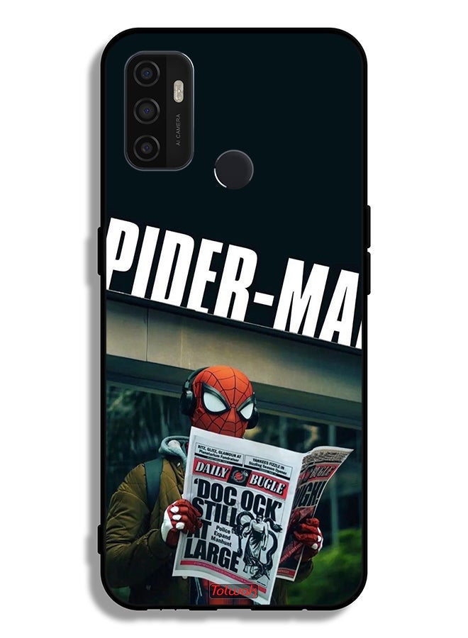 Tolwak Oppo A53 4G Protective Case Cover Spiderman Reading Newspaper - Image 2