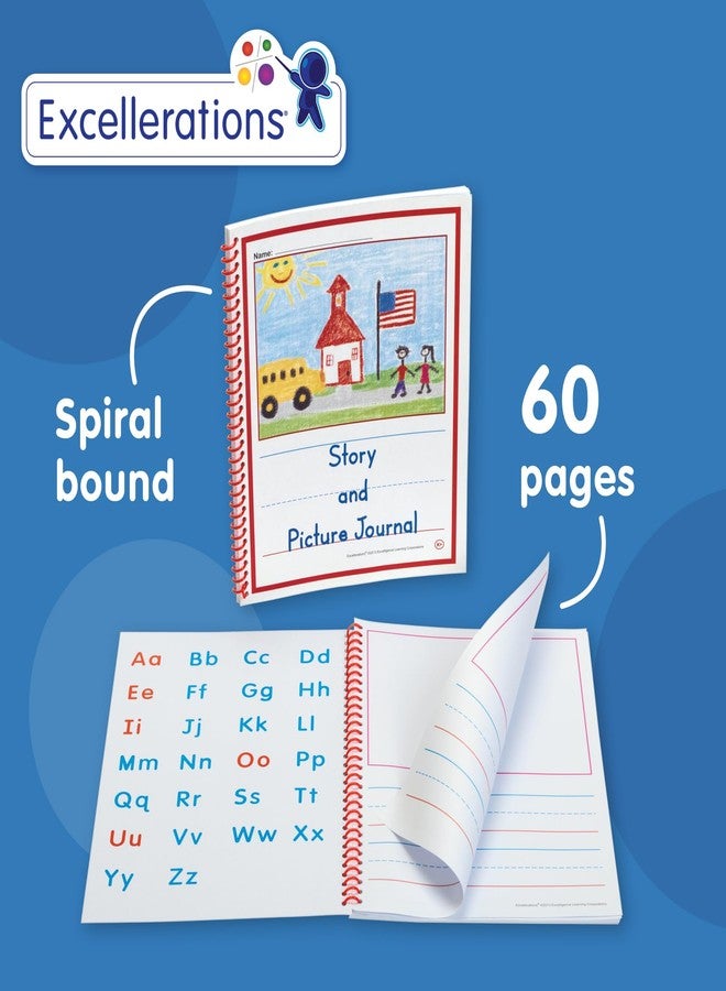Excellerations مجلات القصص والصور من إكسليرايشنز، مجموعة من 10، 8.5" × 11"، 60 صفحة لكل منها | مواد الفنون والحرف، دفاتر الصفوف الابتدائية للأطفال، الصفوف ما قبل الروضة، الروضة، 2+، أساسيات الصف الدراسي وضرورياته - Image 5