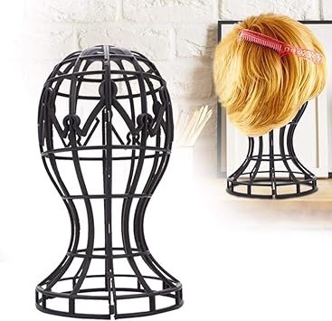 TARSHYRY Wig Display Holder 2 Colors Abs Foldable Wig Wig Stand Portable Holder Folding For Polystyrene Heads Wig Air DryBlack - Image 4