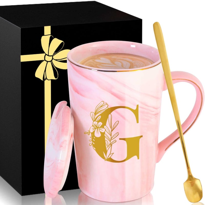 MNZZ Personalized Ceramic Coffee Mug with Lid Cup Happy Birthday Gifts for Adult Men Women Who Have Everything Want Nothing Dad Mom Guys People Couples Parents Cool Funny Unique Present Special Christmas,G - Image 1