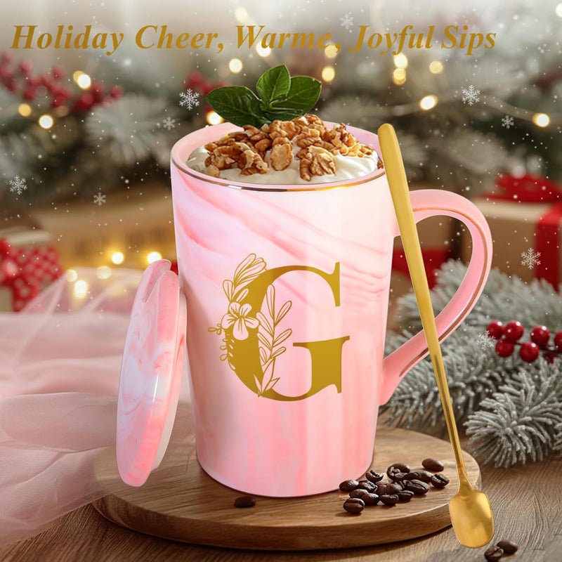 MNZZ Personalized Ceramic Coffee Mug with Lid Cup Happy Birthday Gifts for Adult Men Women Who Have Everything Want Nothing Dad Mom Guys People Couples Parents Cool Funny Unique Present Special Christmas,G - Image 3