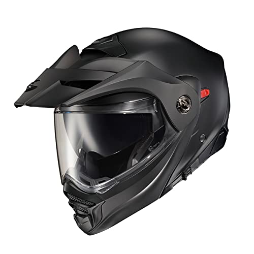 ScorpionEXO AT960 Modular Adventure Street Motorcycle Helmet with Bluetooth Ready Speaker Pockets DOT ECE Approved Solid Matte Black 3XLarge - Image 3