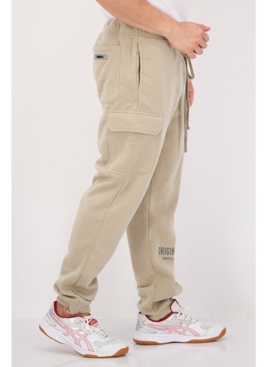 Men Regular Fit Brand Logo Sweatpants, Taupe - pzsku/ZA32256D25BD81F731945Z/45/_/1737900292/0a1bc53a-02c8-4f18-b984-e068ddb7f9a0