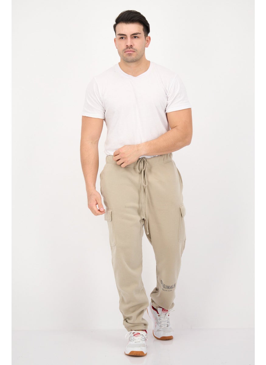 Men Regular Fit Brand Logo Sweatpants, Taupe - pzsku/ZA32256D25BD81F731945Z/45/_/1737900295/169546c2-a321-447a-800b-f78bb71b3b85