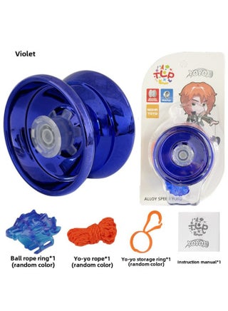 Special Alloy Yo-yo Yo Automatic Sleep Swing Dead Sleep Live Sleep YOYO Ball [send Gloves]]-Color:Violet Alloy Yo-yo (no Lights) + Hanging Ring - pzsku/ZA3225A853FA73C9DF251Z/45/1743658773/c1e78c4d-ce93-4209-af69-d9ba47ce409a