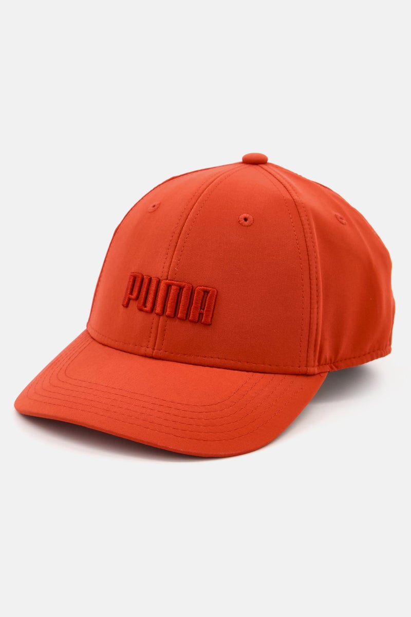 PUMA Men Embroidered Logo Stretch Fit Evercat Cap, Dark Red  - Image 1