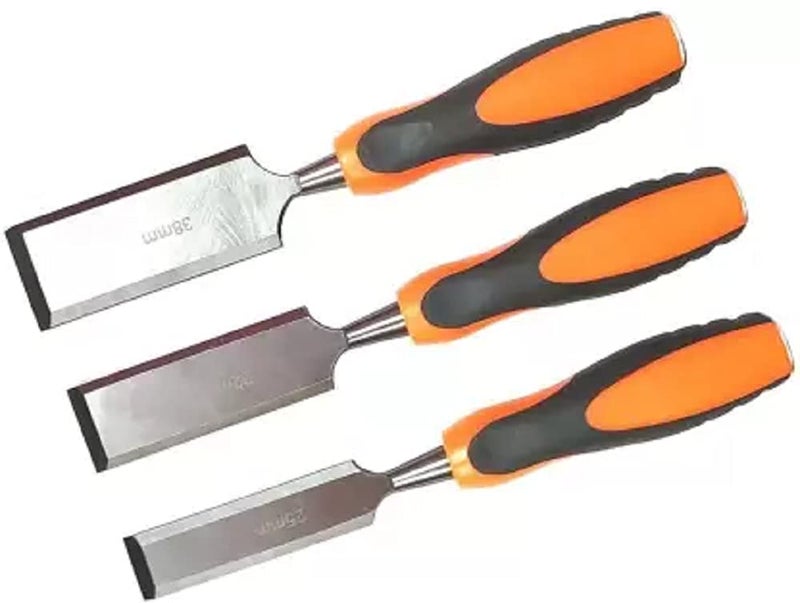 Mass Pro 3 Pcs Woodworking Chisel Wood Carving Hand Chisel Tool Set Combo