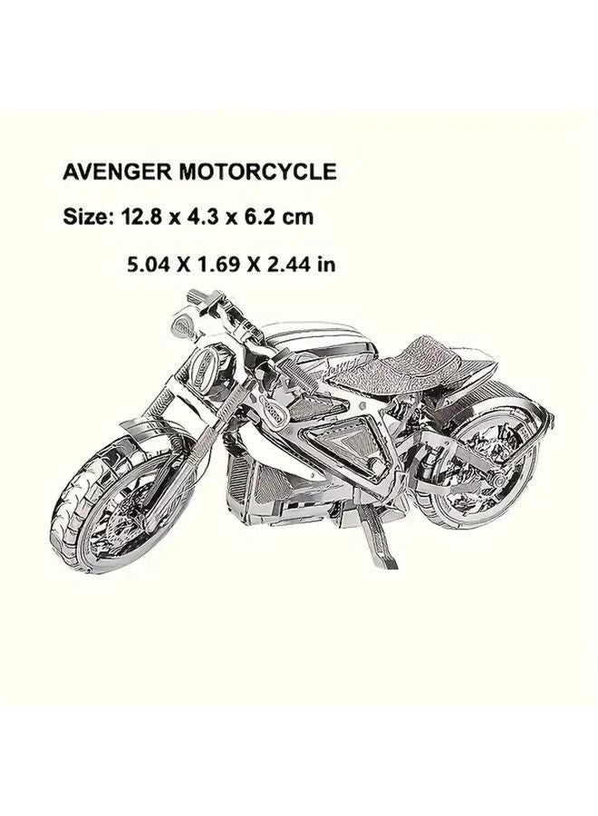 DIY Metal Motorcycle Model 3D Puzzle Creative Off Road Toy Craft Home Decoration Gift - Image 3