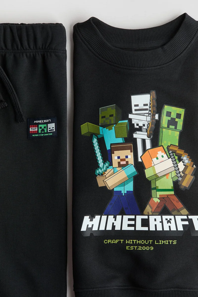 اتش اند ام طقم بلوزة بطبعة - قطعتين