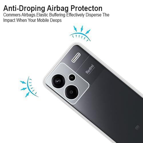 VIDO Transparent Back Case Cover for Mi Redmi Note 13 Pro Plus 5G (Soft & Flexible & Camera Protection Back Case) - Image 2