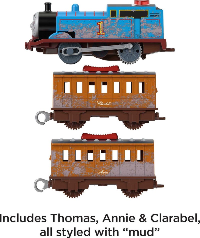 Thomas & Friends Motorized Toy Train Talking Thomas Engine with Sounds Phrases & Passenger Cars for Preschool Pretend Play Kids Ages 3+ Years - Image 5