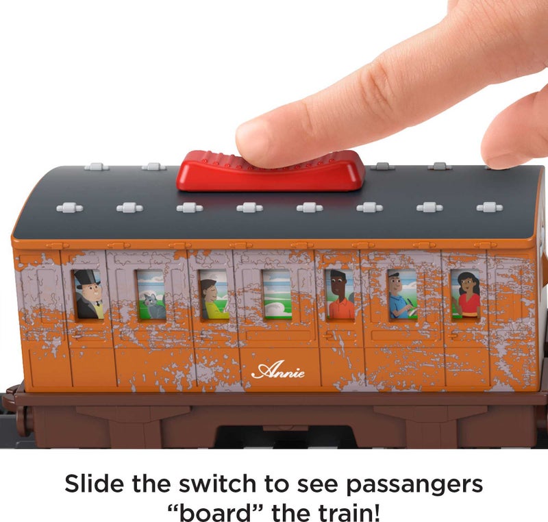 Thomas & Friends Motorized Toy Train Talking Thomas Engine with Sounds Phrases & Passenger Cars for Preschool Pretend Play Kids Ages 3+ Years - Image 4