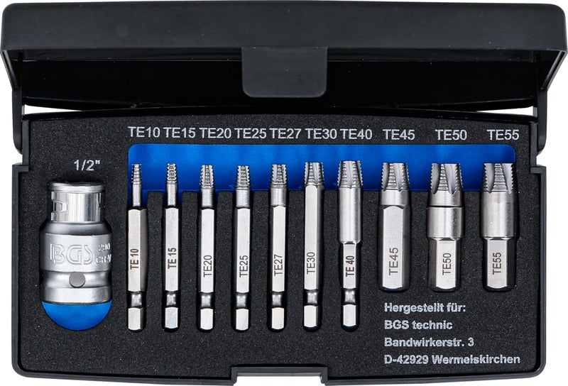 BGS 9170 | Screw Extractor Set | for damaged T-Star (for Torx) T10 - T55 | 11 pcs. - Image 4