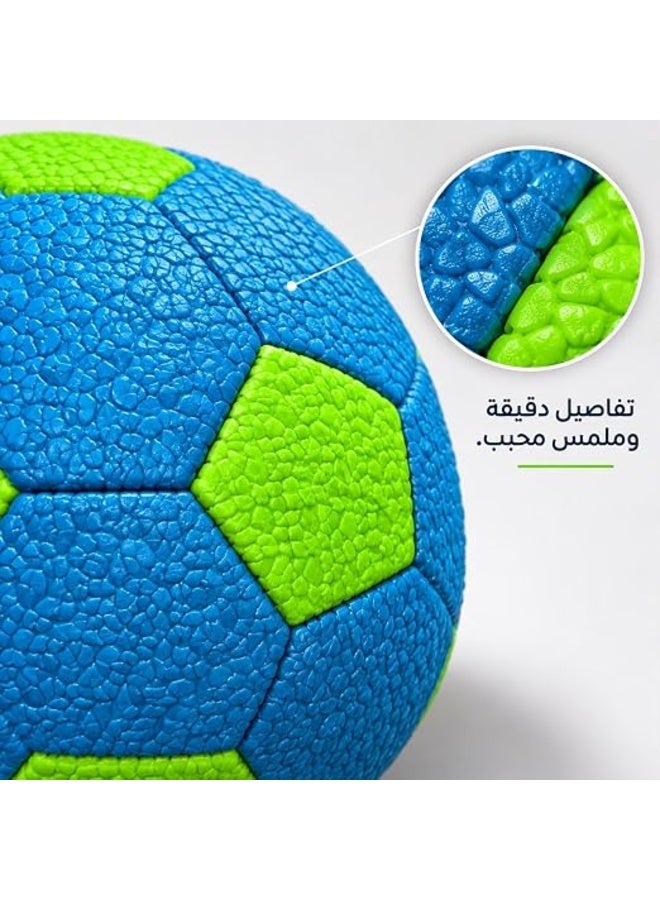 First Choice كرة قدم أطفال خفيفة الوزن، مقاس 16 سم ووزن 140 جرام، سطح محبب لسهولة الإمساك، مثالية للعب والتمرين والأنشطة اليومية - Image 4