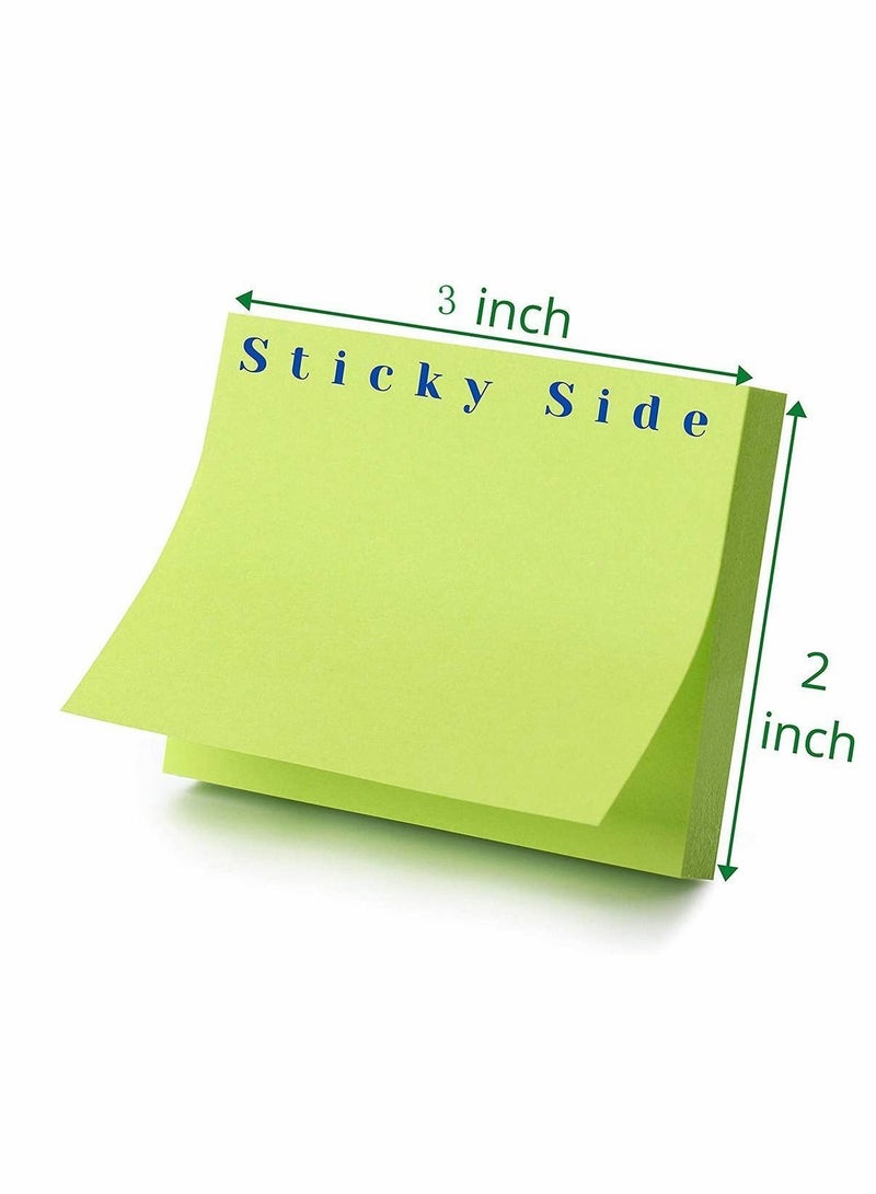 Y&D Sticky Notes, Super Bright Colorful Stickies, Small Note, Strong Self Mini Note Pads, Pad, Notes Pack - 3 x 2 inch, 36 Pcs  - Image 2
