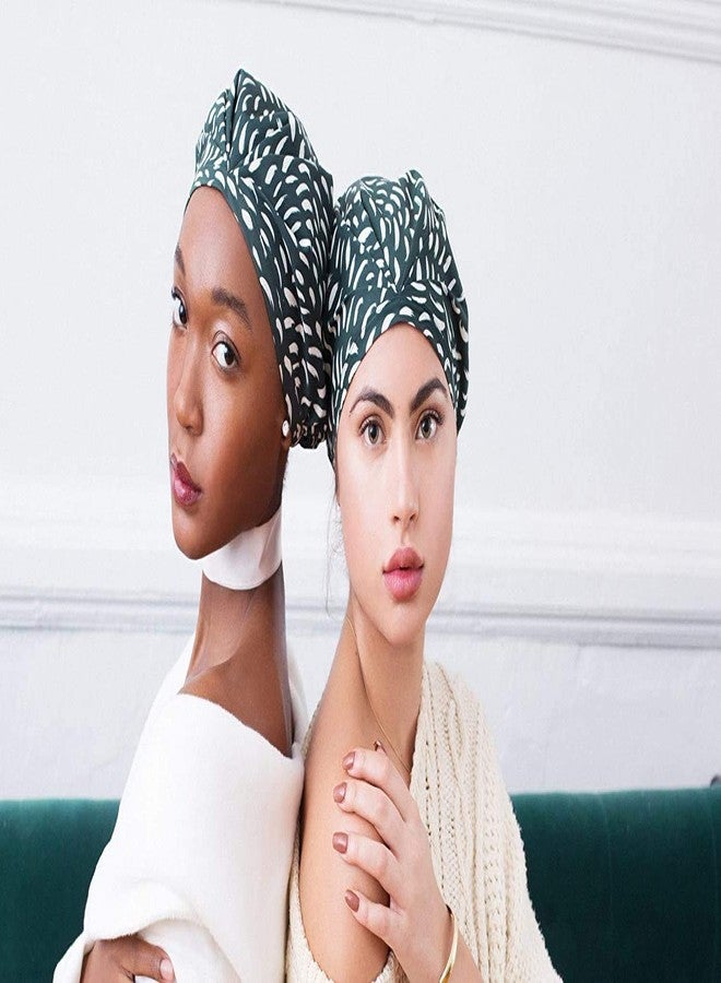 Authentic Store Shower Cap for Girls/Women/Men/KKids, Set of 3 Reusable With Elastic Band For Use/Salons/Spa/Hair Treatment/Beauty Parlours By Authentic Store . (Set of 3)(Multi-Coloured) - Image 2