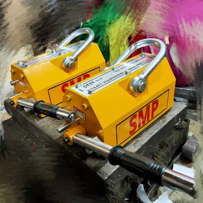 SMP 2Ton Heavy Duty Permanent Magnetic Lifter Hoist Lifting Magnet Magnetic Lifter Handheld Magnetic Lifter Magnets Plate Lifter Permanent Magnetic Lifting Device - Image 3