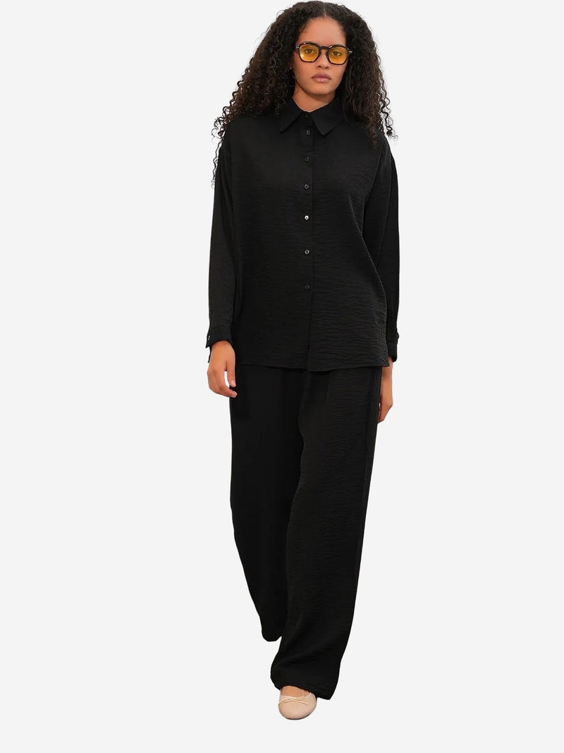 BIG DART BDART Textured Button-Up Long Sleeve Shirt - Image 2