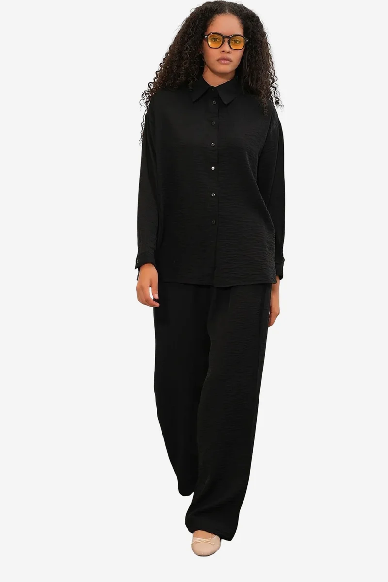 بيغ دارت BDART Textured Button-Up Long Sleeve Shirt