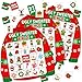 Blosssound Christmas Bingo Game for Kids Adults 24 Players Ugly Sweater Holiday Party Game Cards Set Family Xmas Activities Classroom Office Party Supplies - Image 2