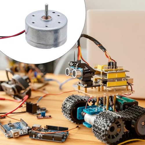 Antrader DC Motor Mini 5V 6000RPM Electric Motor with Wire for DIY Toys Pack of 3 - Image 3