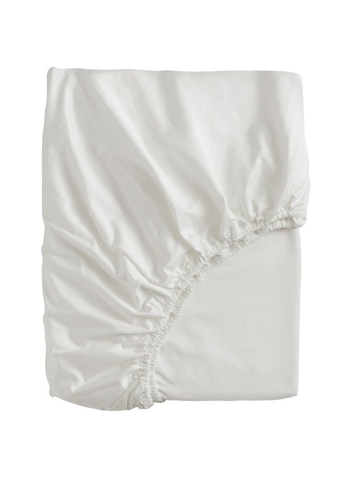 Bjoerkal Bed Fitted Sheet White 140x200 cm - Image 2