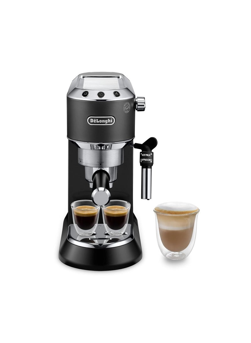 De'Longhi DeLonghi EC685BK Dedica Style Pump Espresso Coffee Machine Espresso Cappuccino Latte More Recipe OptionsCoffee Maker Machine for Home 15 Bar Pressure 1350 WFree Demo InstallationBlack  - Image 3