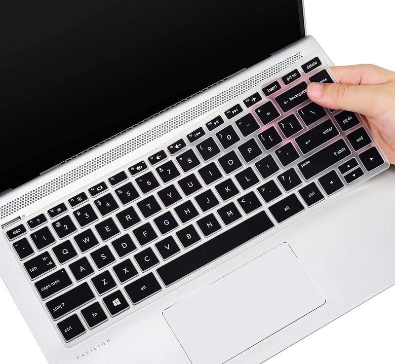 Oaky Keyboard Cover Compatible with Hp Pavilion x360 14 inch Ultra Thin Silicon Black Keyboard Skin Guard - Image 1