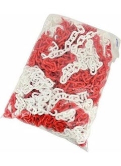MFK 8 mm Plastic Chain 10 Meters Red White  - Image 1