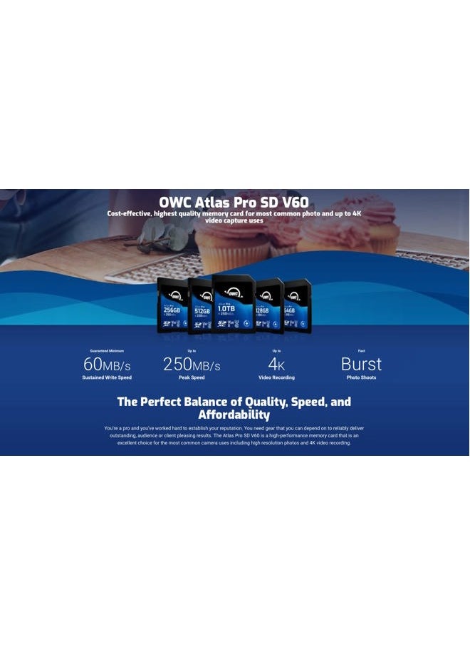OWC Atlas Pro 64GB SDXC UHS-II V60 Media Card  - Image 2