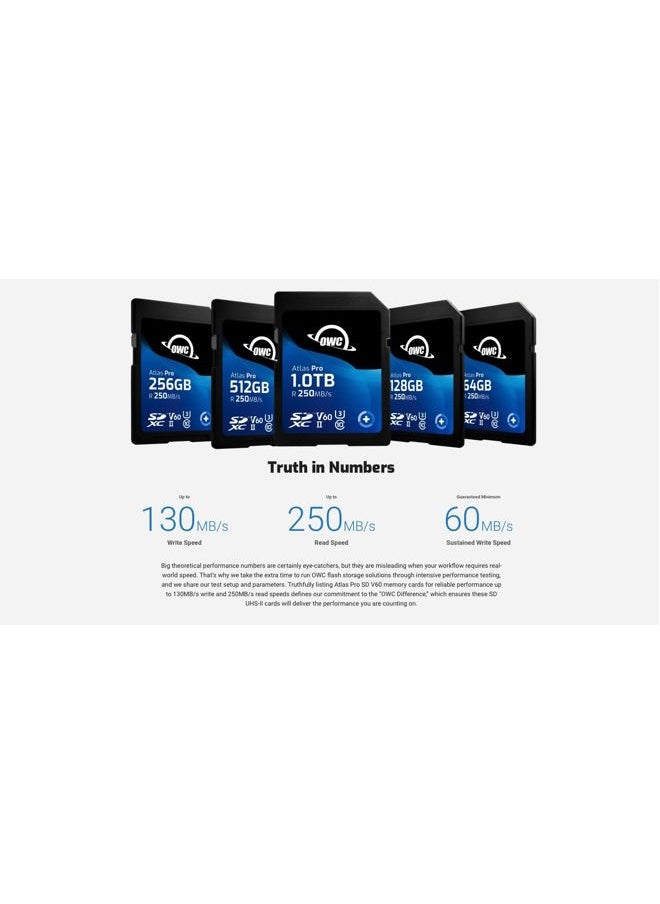 OWC Atlas Pro 64GB SDXC UHS-II V60 Media Card  - Image 3