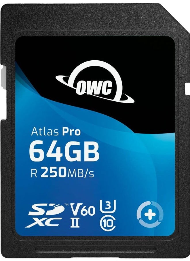 OWC Atlas Pro 64GB SDXC UHS-II V60 Media Card  - Image 1