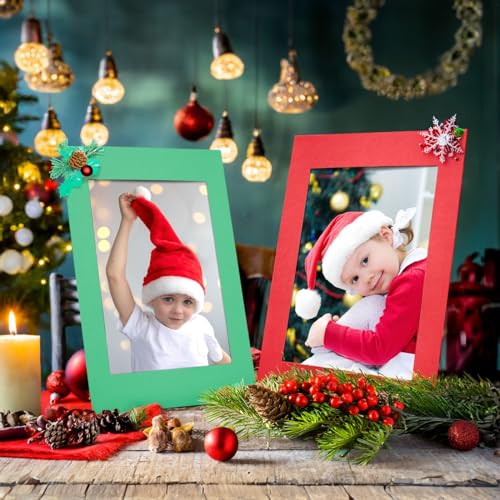 Juvale Cardstock Picture Frames - 4x6 in, Multicolor, 50 Pack - Paper Photo Frames for DIY & Classroom Crafts - Image 2