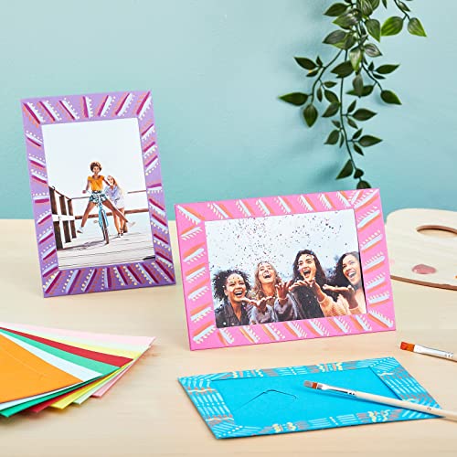 Juvale Cardstock Picture Frames - 4x6 in, Multicolor, 50 Pack - Paper Photo Frames for DIY & Classroom Crafts - Image 4