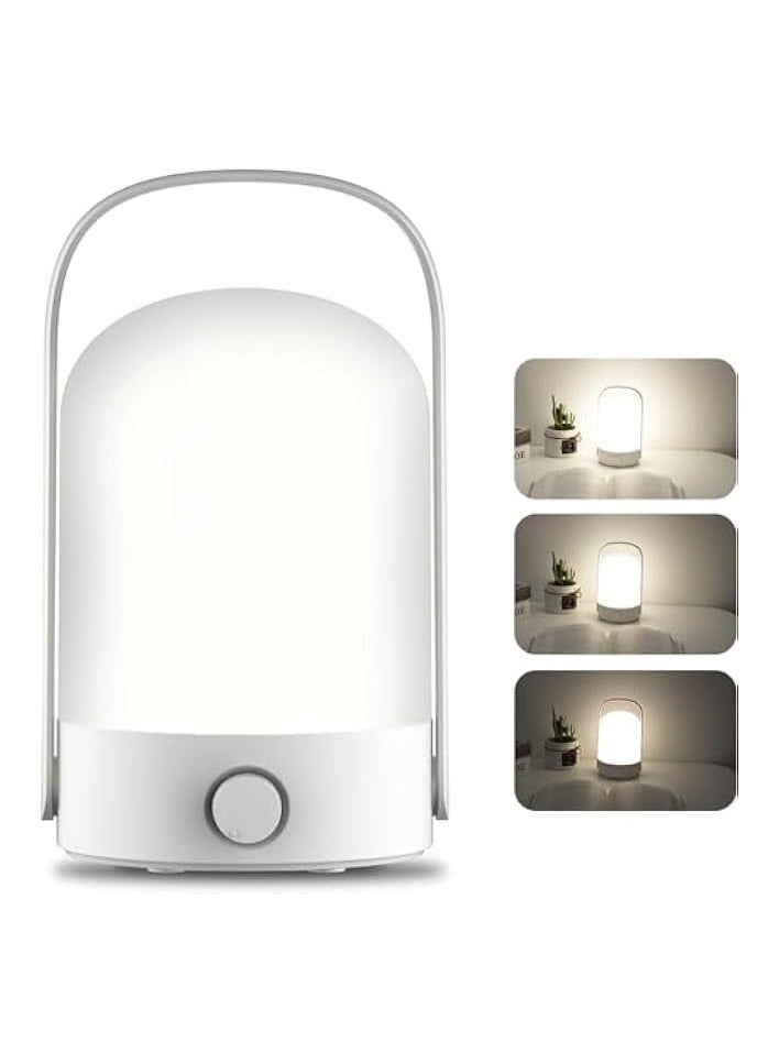 erorex LED Camping Light, Portable Cordless Lantern Table Lamp, 360° Portable Handle Dimmable Night Light, Rechargeable LED Camp Lamp with Hook for Reading Indoors, Hiking, Fishing, Emergency Outdoors - Image 1