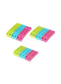 Fortane Fortane Plastic Sealing Pouch Clips FreshKeeping Clamp Sealer for Kitchen Can be stored Fresh Foods Snacks Chips or Coffee Bags Multicolor Pack of 18  - Image 1