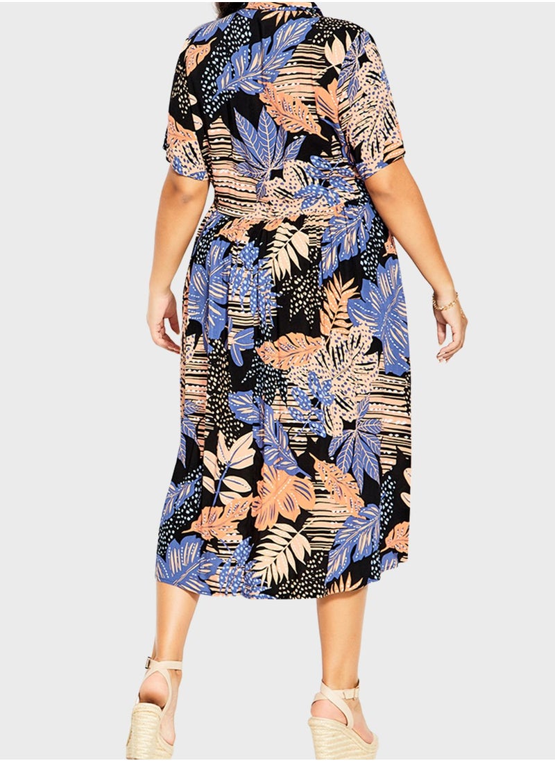 Avenue Tiered Printed Dress  - Image 2
