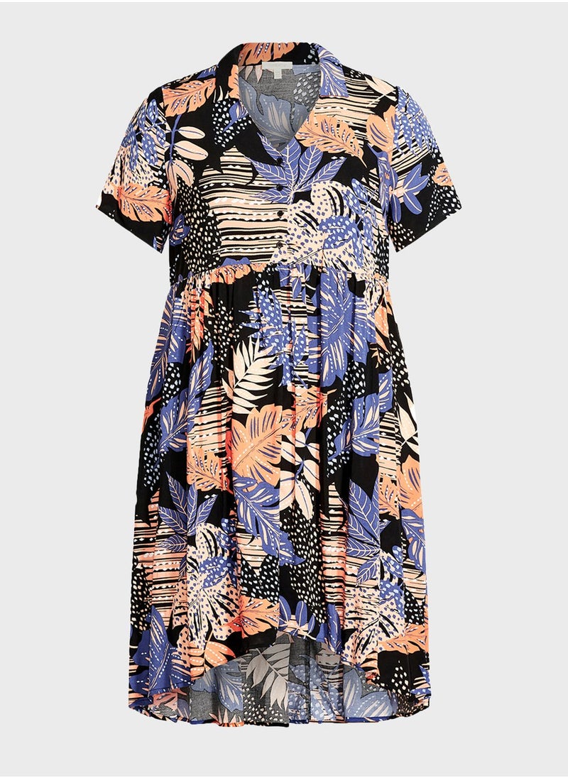Avenue Tiered Printed Dress  - Image 3