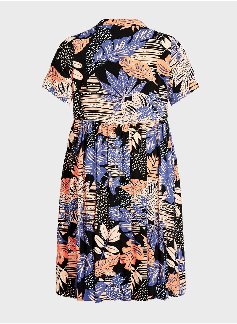 Avenue Tiered Printed Dress  - Image 4