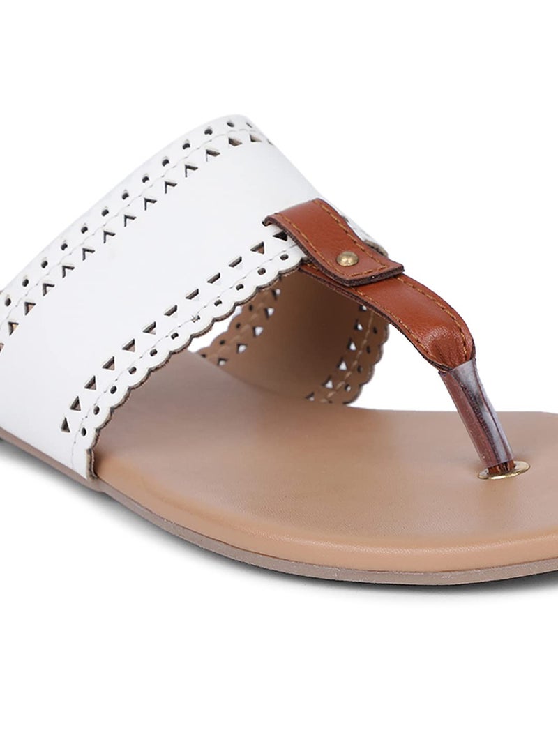 Bata Blake Thong Women's White Thongs - 8 UK (5711927) - Image 5