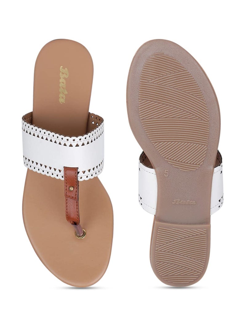 Bata Blake Thong Women's White Thongs - 8 UK (5711927) - Image 4