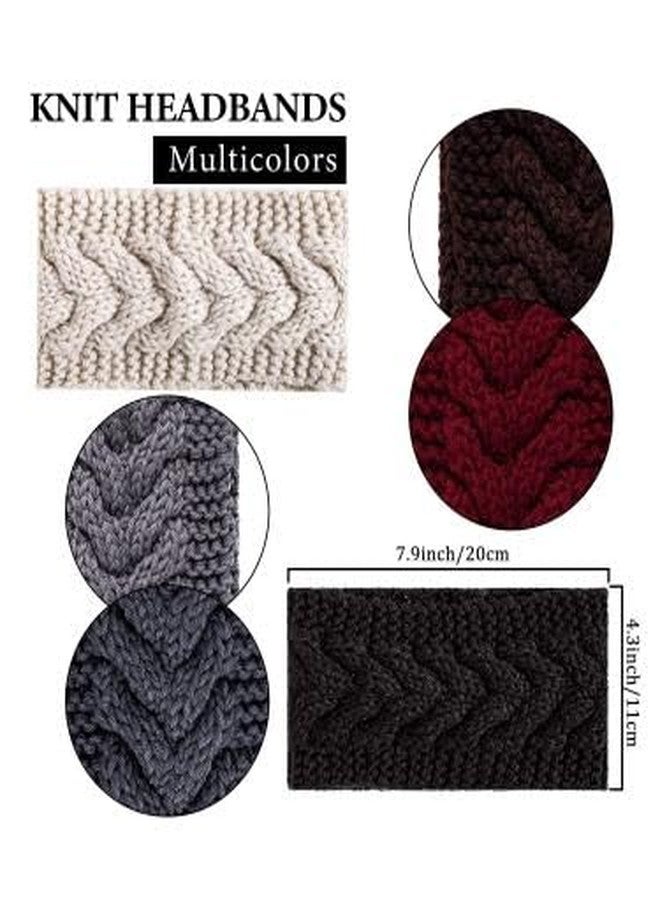 Richmen Women Winter Woolen Headband Ear-warmer Earmuff | Acrylic Woolen Skull Stretch headband For Girls (1 Black) - Image 5