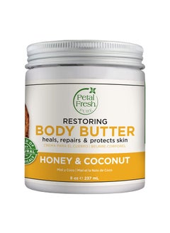 Petal Fresh Pure Restoring Body Butter Heals Repairs  Protects Skin with Honey  Coconut Oil 8 Fl oz