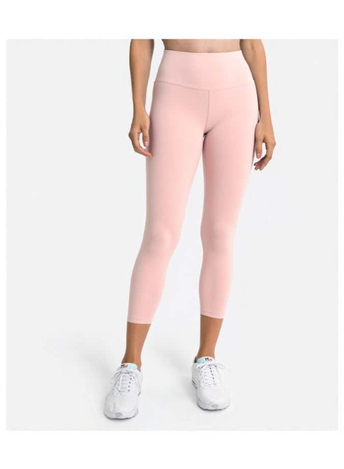 NIBEMINENT Essential/Pure&Plain 7/8 Leggings, High Waisted Compression Soft Pants Workout Athletic Yoga Pants 24" - Image 2