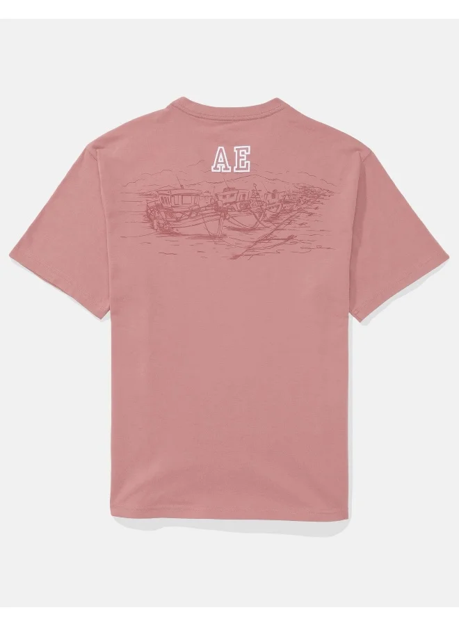 American Eagle Elevated Logo Graphic T-Shirt
