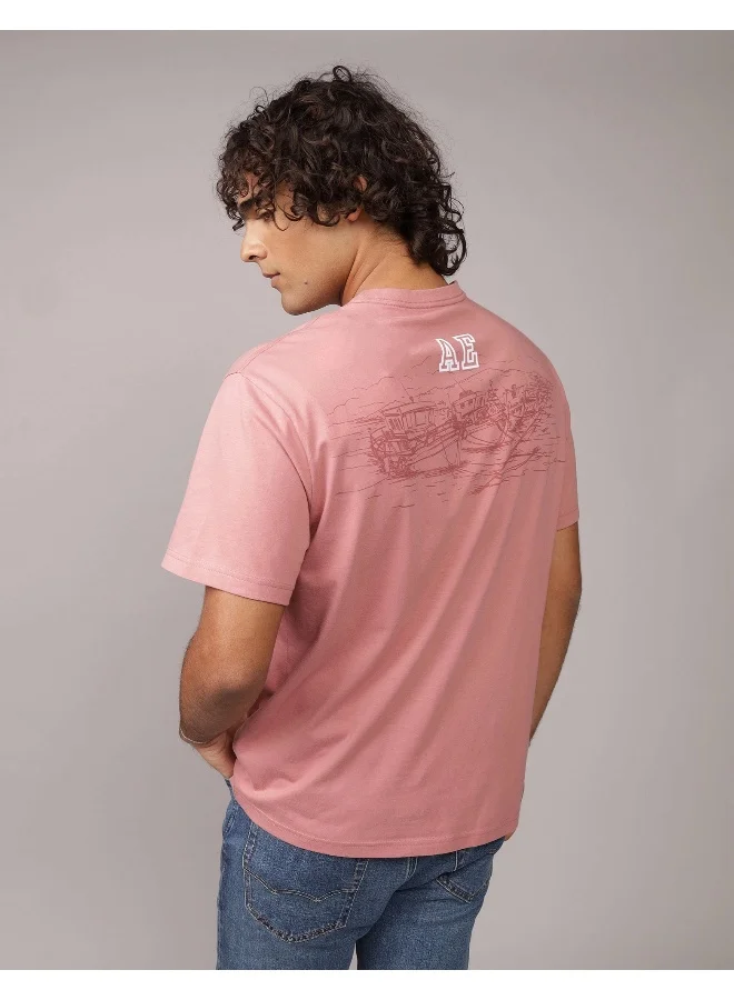 American Eagle Elevated Logo Graphic T-Shirt