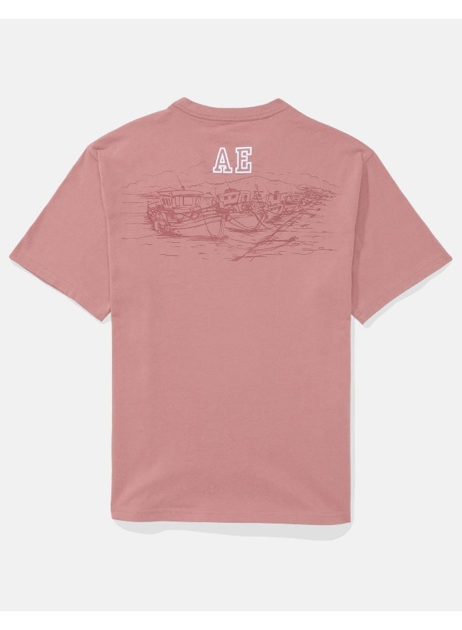 American Eagle Elevated Logo Graphic T-Shirt - Image 3
