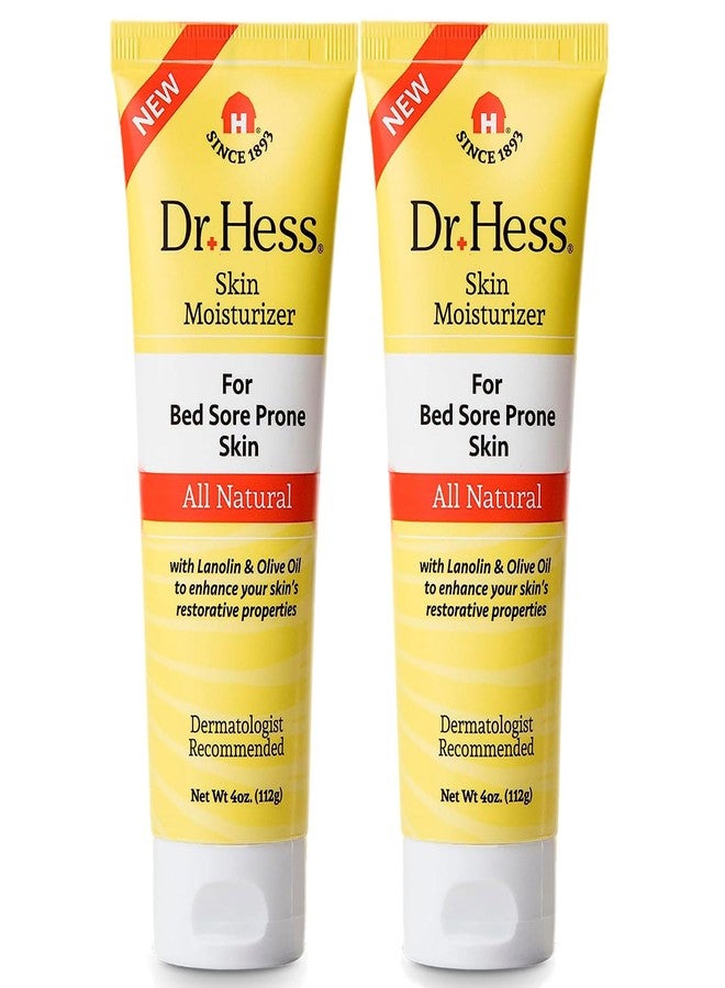 Dr Hess Dr. Hess Skin Moisturizer for Bed Sore Prone & Dry Skin, All Natural with Lanolin, Olive Oil, Jojoba Oil & Beeswax, Paraben & Sulfate Free, Hydrating Body & Face Cream, 4 oz, 2 Pack - Image 1