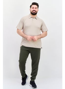 Legend Men Sportswear Fit Short Sleeve Polo Golf Shirts, Taupe  - Image 4